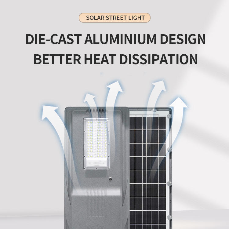 Sunde SD-LDCY0014 IP65 Solar LED Street Light - Outdoor Aluminum DC Power Supply with Sensor Control